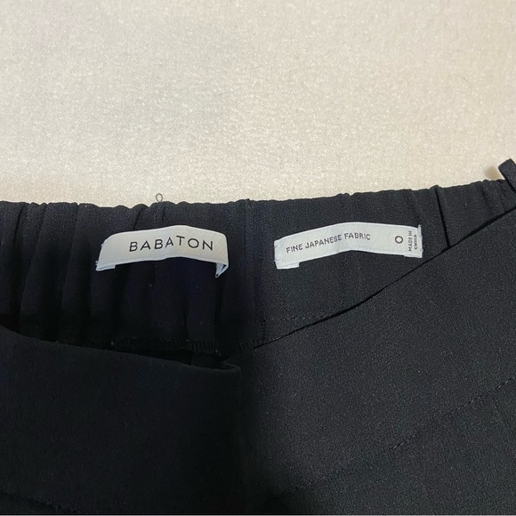 ARITZIA BABATON Cohen Pleated Front Pull On Dress Pants Black Size 0 - Picture 8 of 13